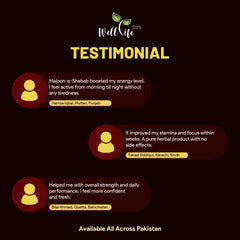 Majoon E Shabab herbal supplement benefits - Well Life Store Pakistan